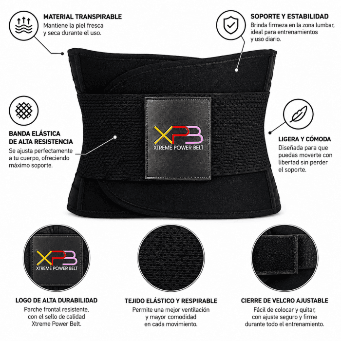 Faja de Entrenamiento Xtreme Power Belt - Vista 1 - Safe Sport Chile