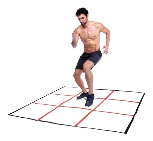 step-3-niveles-ajustable Escalera de agilidad cuadricular 1.5 x 1.5 mt 3 x 3 - Safe Sport Chile