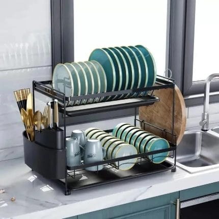Secador Escurridor De Loza Platos 2 Niveles Elegante Modelo - Safe Sport Chile