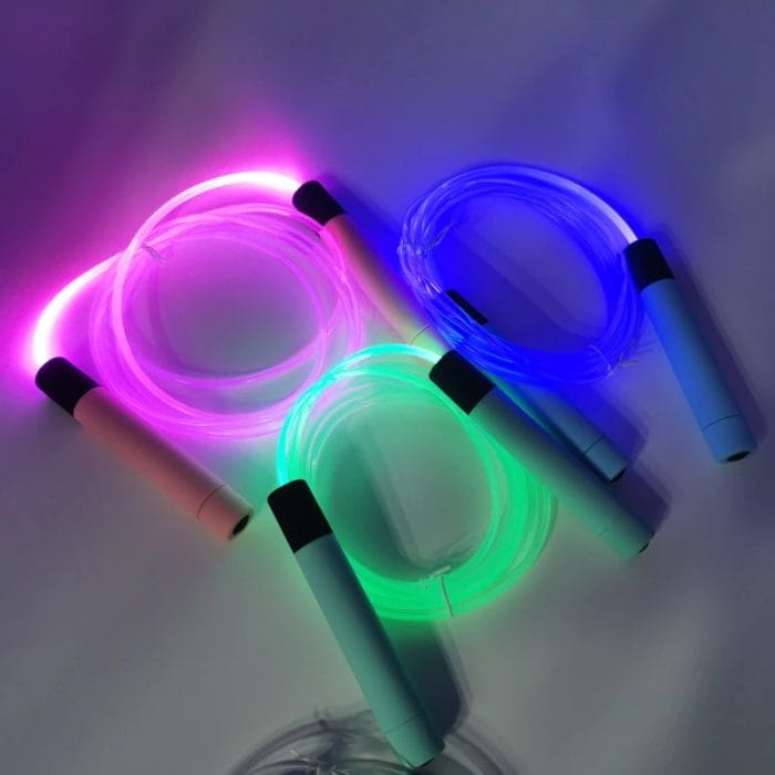 Cuerda Para Saltar Con Luz Led 3 Colores - Vista 1 - Safe Sport Chile