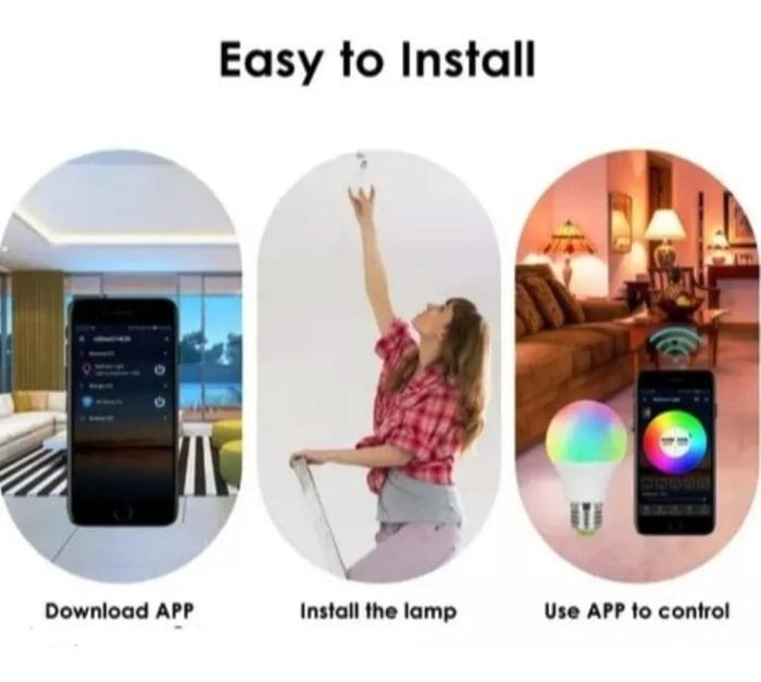 Ampolleta Wifi Inteligente - Vista 3 - Safe Sport Chile