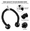 Cuerda Tríceps Crossfit 70cm Negra | Accesorio para Polea Gimnasio y Entrenamiento de Fuerza - Vista 5 - Safe Sport Chile