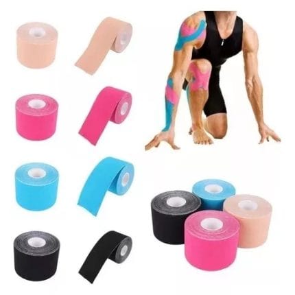 Tape Kinesiologico 5cm X 5 Mts Vendaje Neuromuscular - Safe Sport Chile