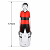 Barrera Inflable Fútbol Entrenamiento 175x50cm Roja | Obstáculo Profesional PVC con Base Rellenable