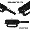 Par Tobilleras para Polea Negras con Pedal | Entrenamiento de Glúteos y Piernas - Vista 2 - Safe Sport Chile