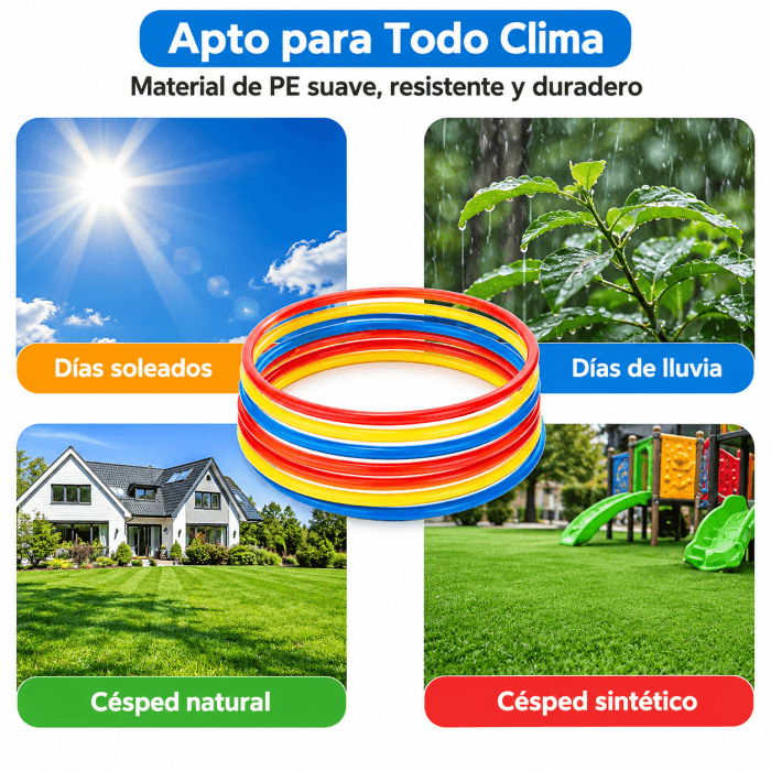 Anillo de Agilidad 40 cm | Entrenamiento de Velocidad, Coordinación y Reacción - Vista 4 - Safe Sport Chile
