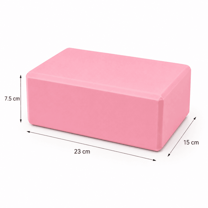 Ladrillo de Yoga Espuma Alta Densidad | Bloque Ligero 23x15x7.5cm Entrenamiento y Estiramiento - Vista 1 - Safe Sport Chile