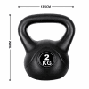 Pesa Rusa Kettlebell Cemento Engomado 2 kg