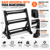 Rack Horizontal Recto para Mancuernas (3 Niveles) - Vista 1 - Safe Sport Chile