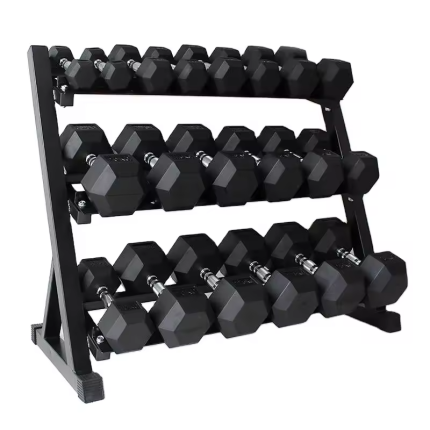 Pack Mancuernas Hexagonales + Rack | Full Body Series | 190 kg - Safe Sport Chile