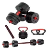 Kit Pesas Training 20 kg – Set Convertible en Barra Larga, Mancuernas y Pesa Rusa - Vista 1 - Safe Sport Chile