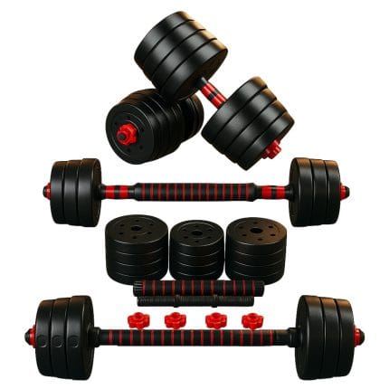 Set De Mancuernas Barra Armable Ajustable 10 kg - Safe Sport Chile
