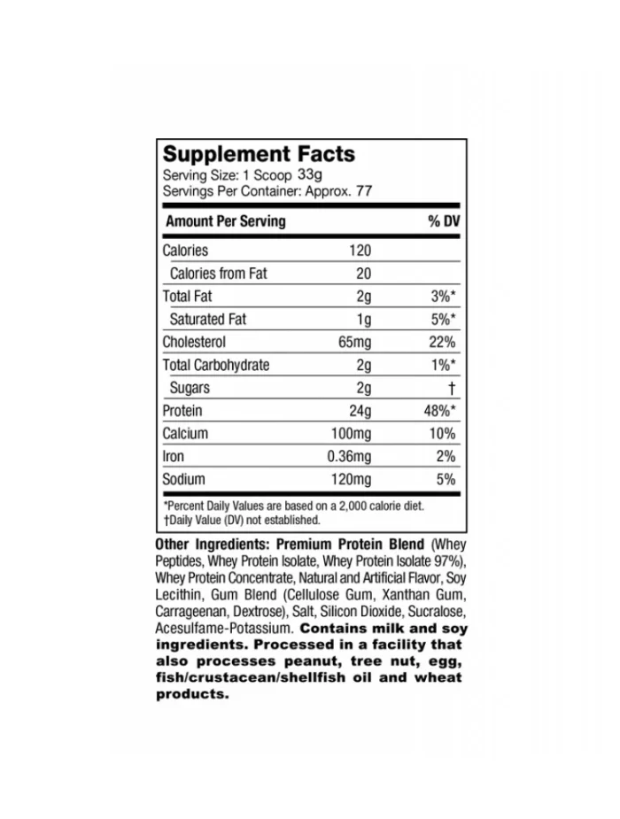 Proteína NitroTech Whey Gold 5 lb | Cookies and Cream - Vista 1 - Safe Sport Chile