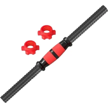 Barra de Mancuernas 51 cm con Tuercas | Acero Inyectado 25 mm - Safe Sport Chile