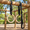 Anillos Olímpicos de Madera con Correas | Aros de Entrenamiento Funcional y Calistenia - Imagen 3