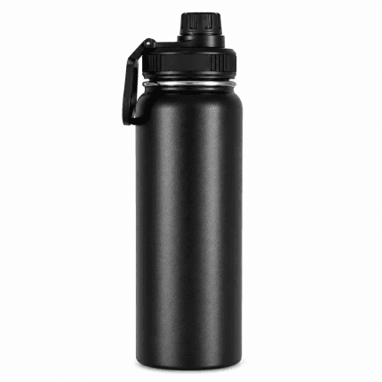 Botella Deportiva Doble Pared Acero Inoxidable 32oz | Térmica Negra 6–12h de Conservación - Safe Sport Chile
