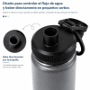 Botella Deportiva Doble Pared Acero Inoxidable 32oz | Térmica Negra 6–12h de Conservación - Vista 3 - Safe Sport Chile