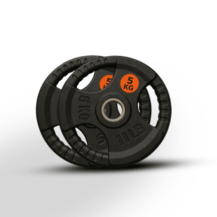 Par de Discos Olímpicos Engomados 5 kg (10 kg Total) - Safe Sport Chile