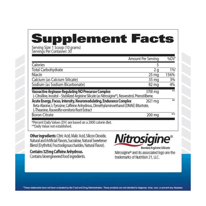 Pre Entreno Nitraflex Original 30 sv
