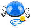 Balón Bosu 46cm Azul | Funcional + Cuerdas + Bomba De Aire - Safe Sport Chile