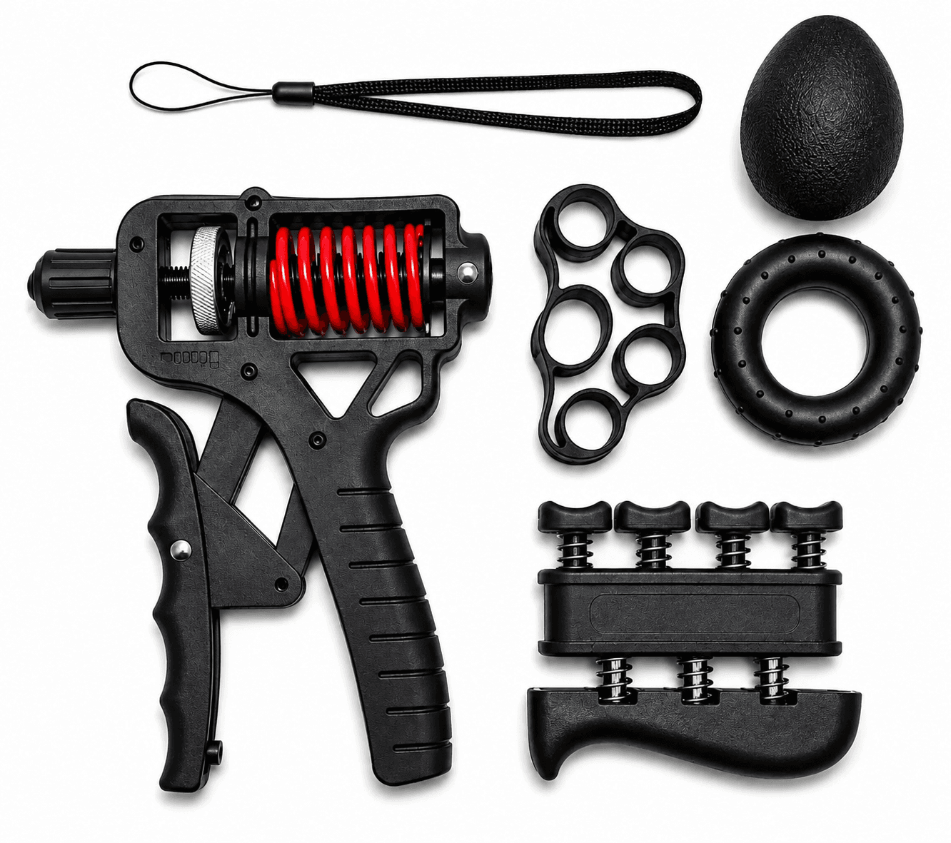 Kit Ejercitador De Mano Y Dedos Con Resistencia Ajustable - Safe Sport Chile