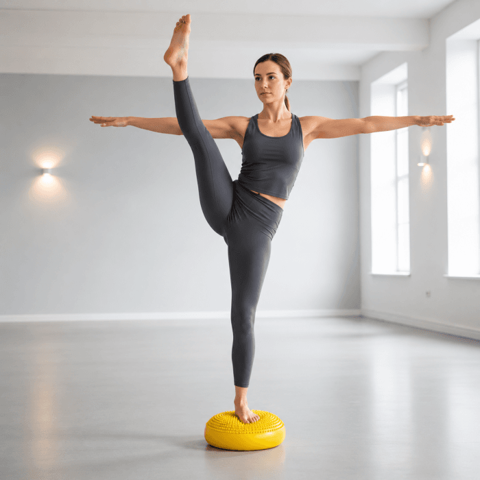 Media Esfera Inflable con Púas Para Equilibrio (Mini Bosu) | Incluye Inflador - Vista 3 - Safe Sport Chile