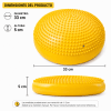 Media Esfera Inflable con Púas Para Equilibrio (Mini Bosu) | Incluye Inflador - Vista 2 - Safe Sport Chile