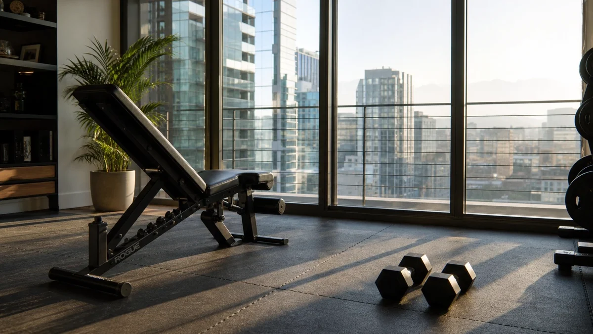 Cómo armar un home gym en departamento pequeño en Chile sin ruidos molestos