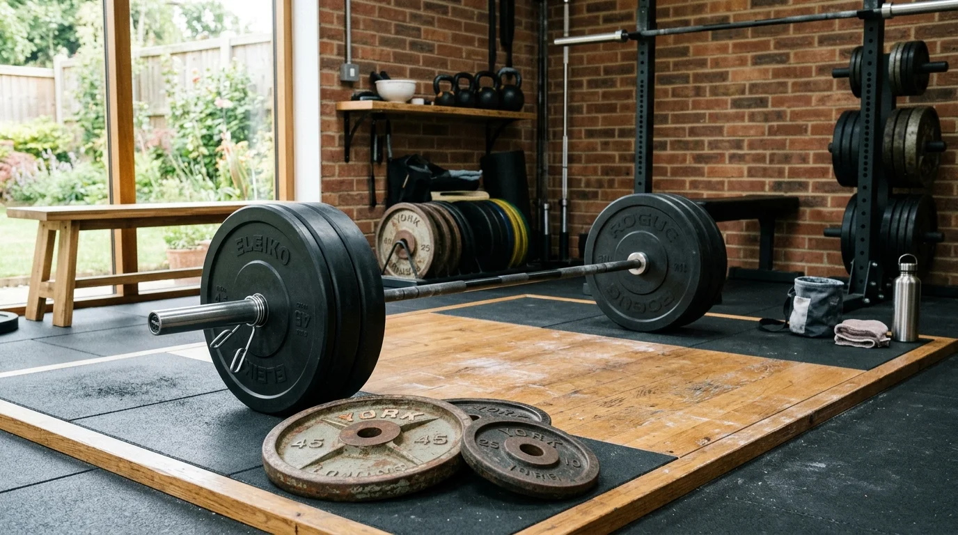 discos bumper vs discos de fierro plataforma de levantamiento y home gym chile