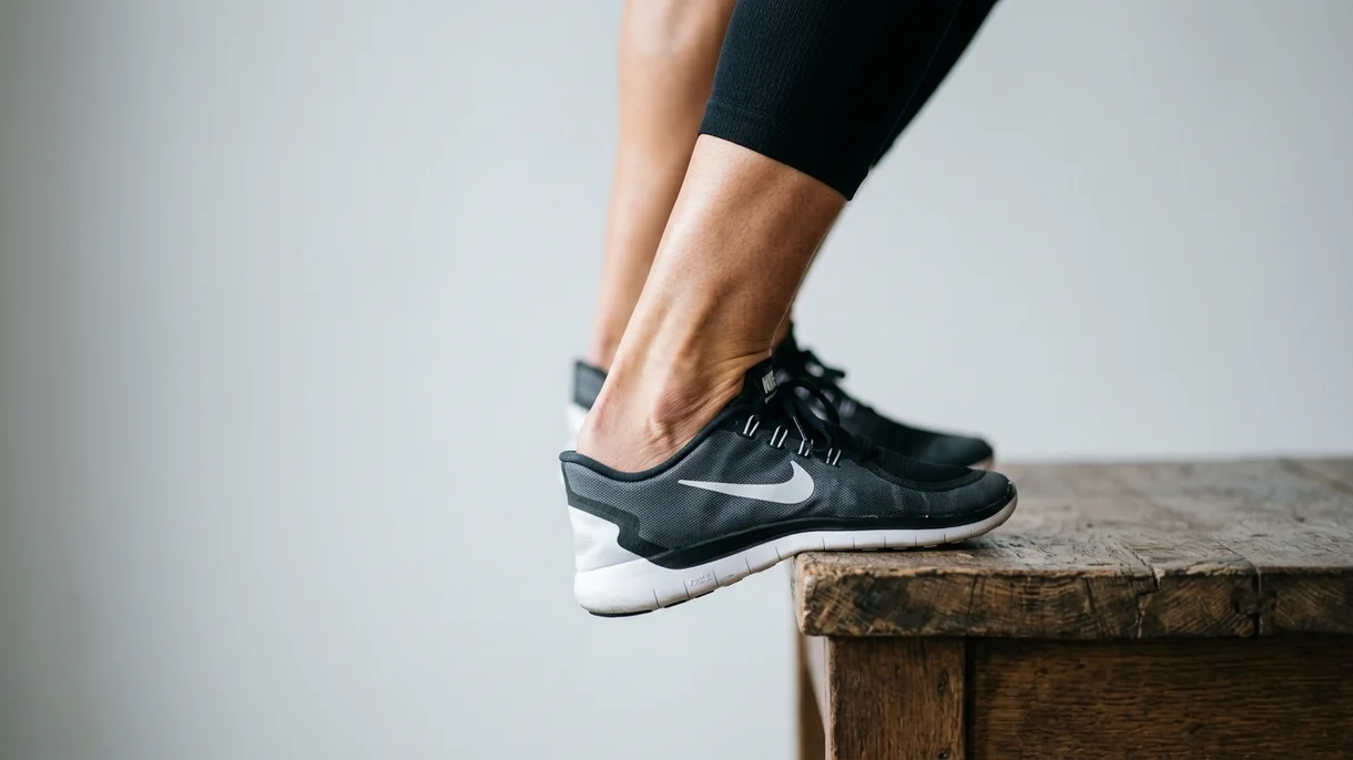 Ejercicio para corredores con descenso excéntrico de talón - Safe Sport
