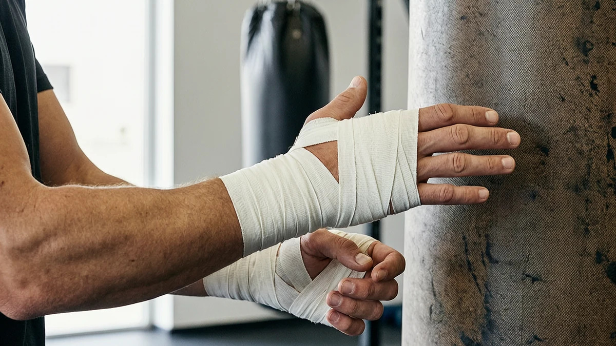 Técnica de golpeo al saco de boxeo para evitar dolor de muñeca